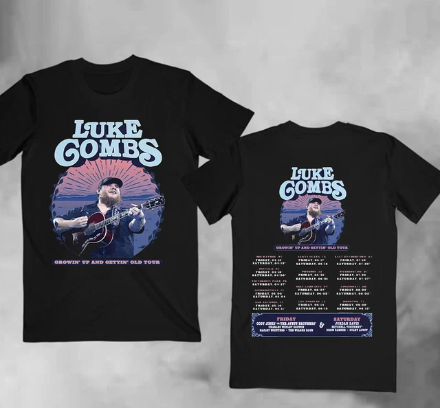 LUKE COMBS 2024 Tour Growing Up and Getting Old TShirt 18.99 PicClick