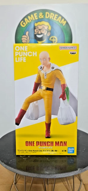 Figura One Punch Man Saitama De 20 Cm - Edición Premium Metálica De Banpresto, Ideal Para Coleccionistas Y Regalos