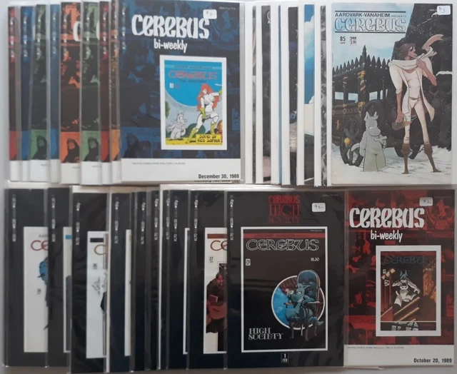 Cerebus AARDVARK-VANAHEIM Comics huge lot of 48 books!