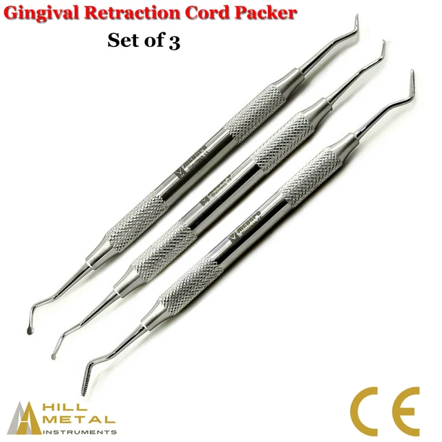 CORD PACKER DENTAL Instrument Gingival Gum Tissue Periodontal Hand Tool