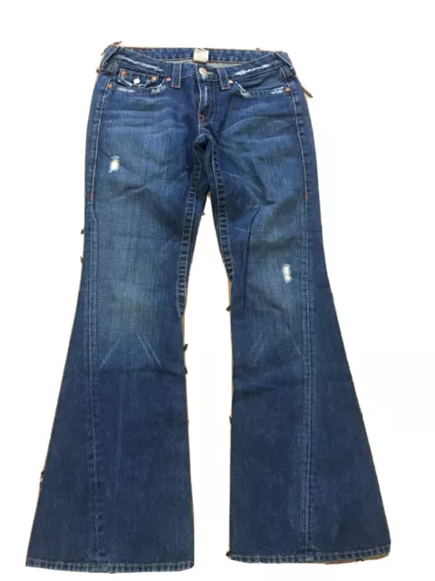 True Religion "Joey" Jeans Women's Size 30 Blue Cotton/Spandex Boot-Cut Flare True Religion "Joey" Jeans Women's Size 30 Blue Cotton/Spandex Boot-Cut Flare