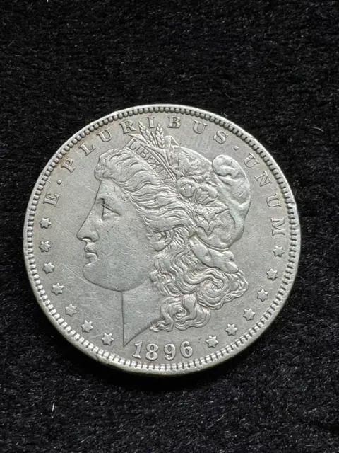 Goldies: 1896 Morgan Silver $1 Dollar USA Coin Pluribus Unum Silbermünze Amerika