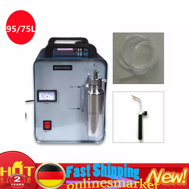 95/75 L/H Sauerstoff Wasserstoff HHO Gasflamme Generator Acryl Polieren Maschine