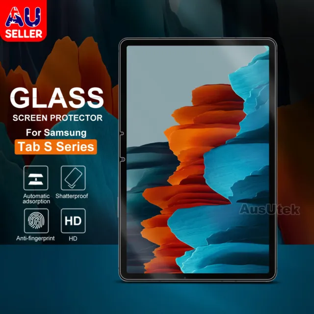 For Samsung Galaxy Tab S9 FE Ultra S8 S7 Plus S6 Tempered Glass Screen Protector
