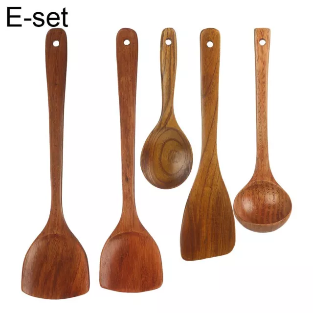 Bamboo Home Kitchen Salad Shovel Spatulas Cooking Wooden Spoons Wood Utensils 2