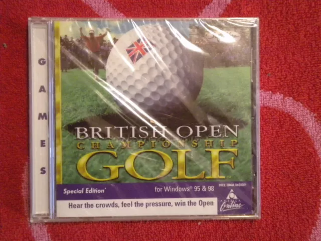 BRITISH OPEN CHAMPIONSHIP GOLF SPECIAL EDITION for PC CD-ROM SoftKey 1998 *NEW*