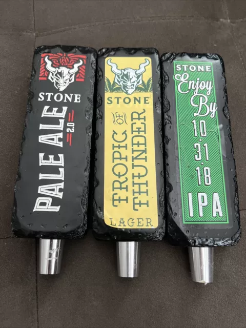 Stone Brewing Co. Craft Beer Tap Handle Lot Pale Ale Exalted Enjoy By Ipa