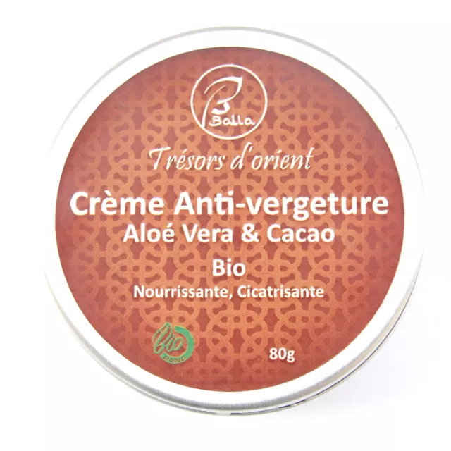 Crème Corporel Anti-vergeture Aloé vera Cacao 80g