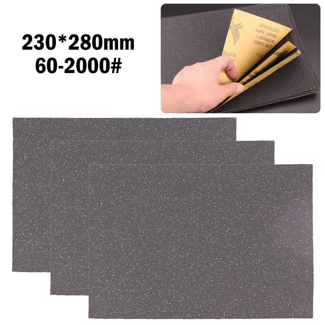 Lijado de hojas de papel de lija de larga duración metal húmedo abrasivo seco