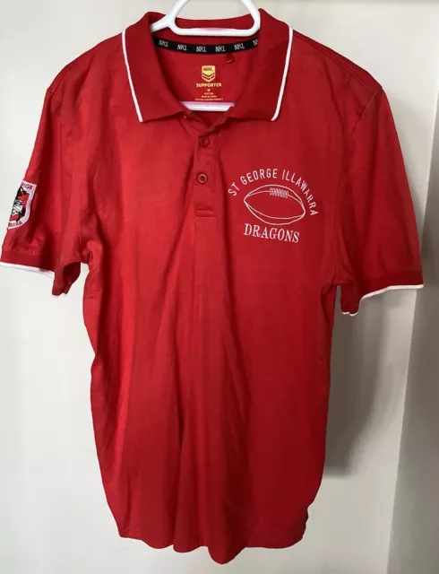 Vintage Collectable NRL St George Illawarra Dragons Polo Shirt Men’s Size M