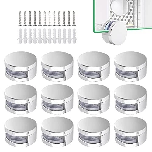 Lasuroa Support Miroir Mural En Métal 8pcs, Kit De Support De