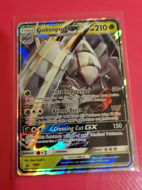Golisopod GX SM62 Half Art schwarzer Stern Promo Sonne & Mond Holo