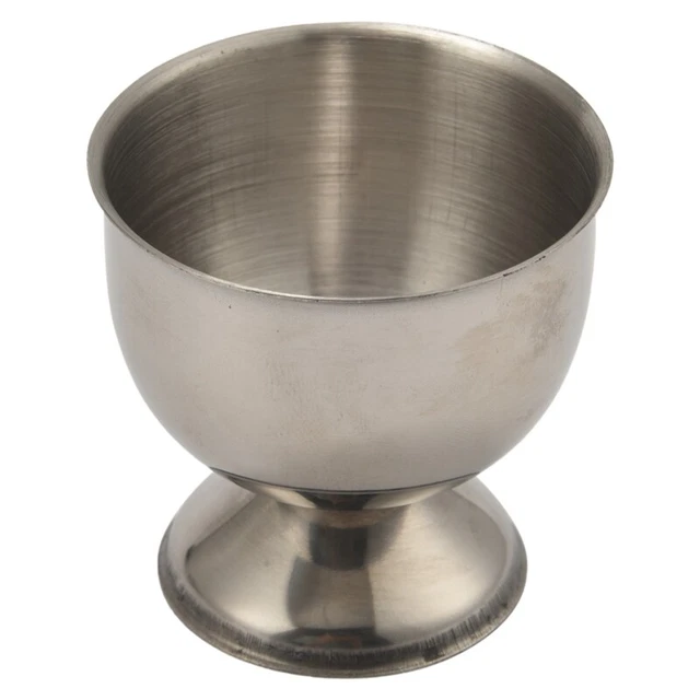 Juego de 12 vasos de acero inoxidable para huevos y 6 E M1L3