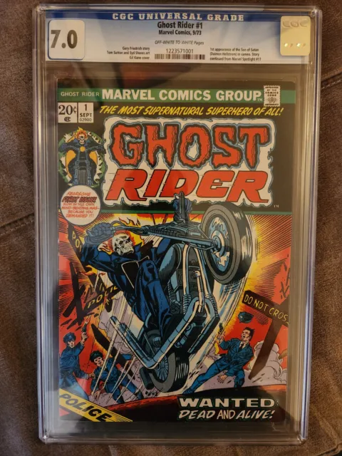 Ghost Rider 1 1973 CGC 7.0 1st Son of Satan