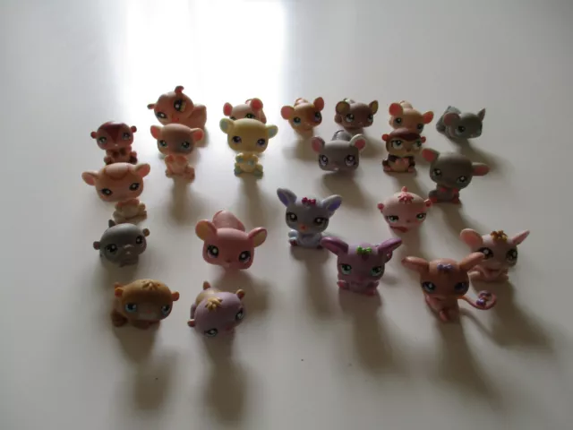 Littlest petshop  LPS lot de 22 souris, hamster..