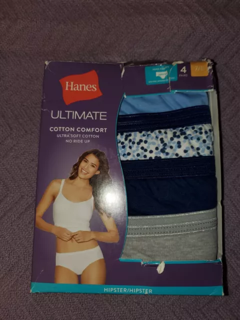HANES ULTIMATE HIPSTER 5-Pack Womens Comfortsoft Stretch Panties Underwear  4-10 $16.00 - PicClick