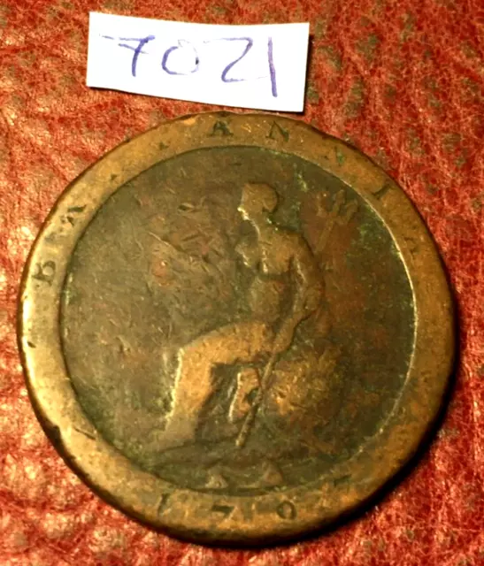 ANTIQUE 1797 KING GEORGE III  CARTWHEEL PENNY 27.7gms - JOB LOT 7021