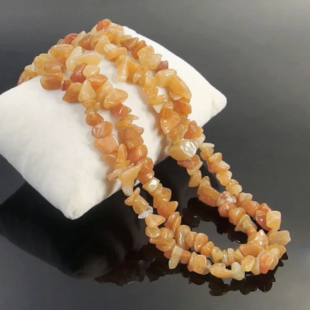 Natural Gemstone Chips Nugget Freeform Loose Bead 32" Chip Necklace Bracelet USA
