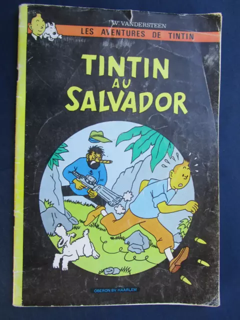 Livre BD Numéro spécial  1984 TINTIN AU SALVADOR W Vandersteen Oberon BV Haaelem
