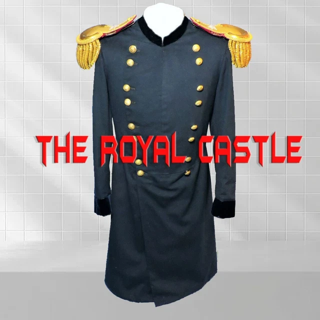 New Confederate Field Federal Brigadier General’s Navy Blue Long Coat Thiskilt