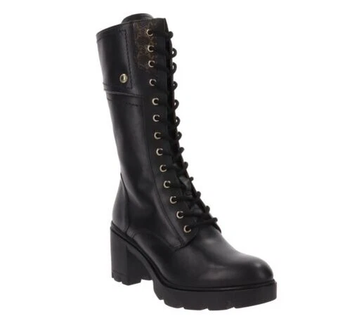 NeroGiardini Chaussures I309017D Bottes Femme en Cuir Fermeture Lacets Et Éclair