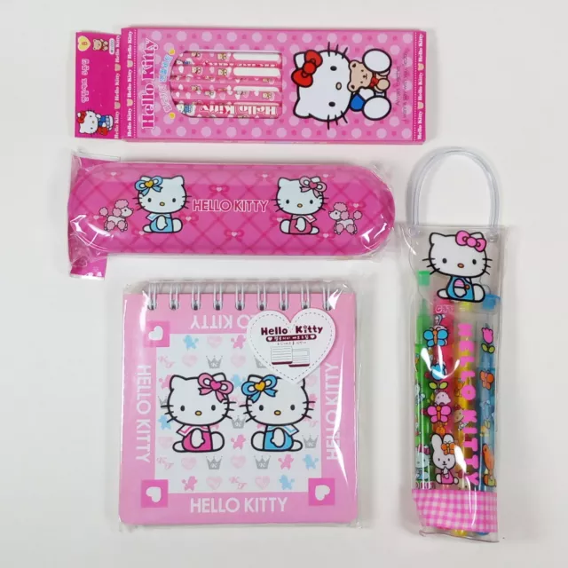 Hello Kitty Multi Functional Case Pencil Pen Stationery Holder Box  2-Sharpeners 