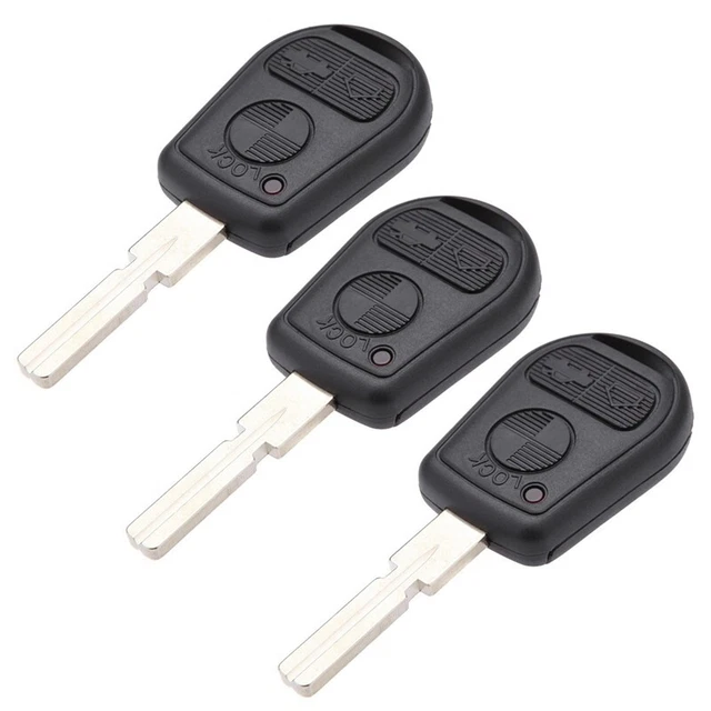 2 x chiave non tagliata 3 pulsanti auto remota guscio senza chiusura A3U9