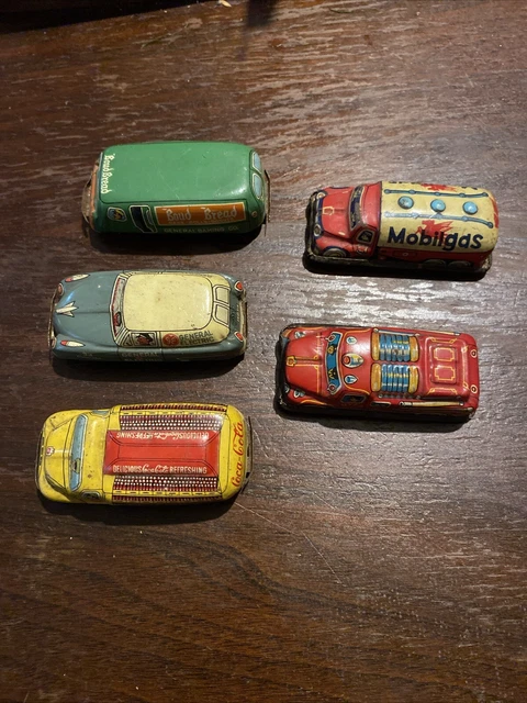 LINE MAR TOYS JAPAN COLLECTION TIN TOY CARS Set Of 5 $180.00
