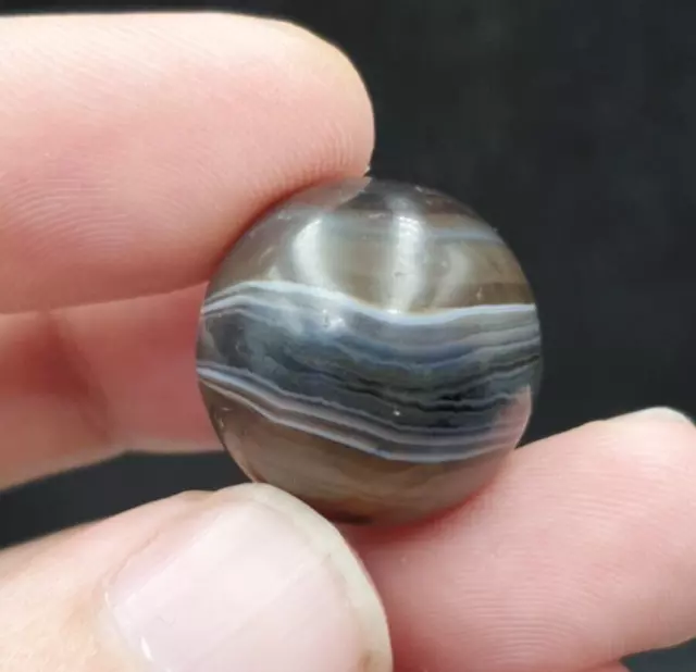 AA Antique Ancient INDO Himalaya Agate stone Bead Suleimani Agate 19.2mm