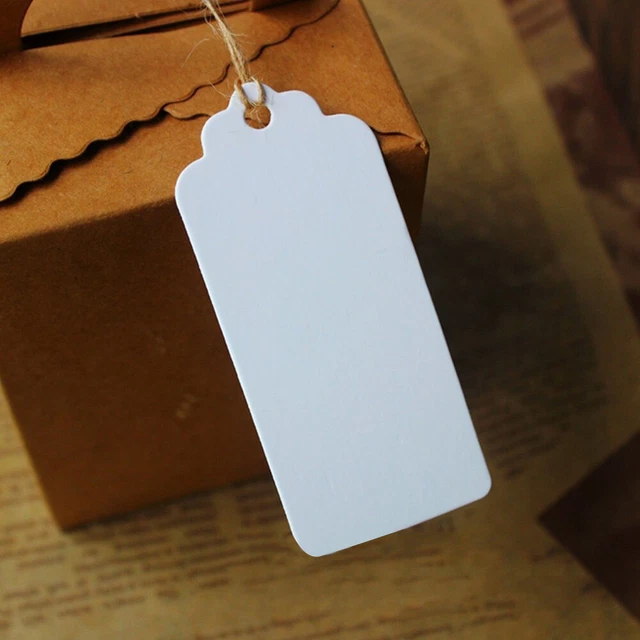 PAPER TAG BLANK Craft Hang Label Gift Card Party Favor DIY 5 35 