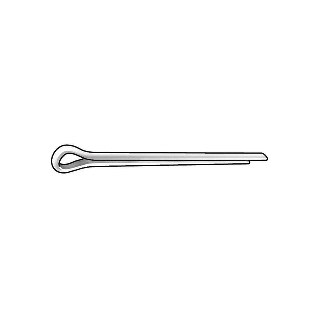 GRAINGER APPROVED U39350.010.0175 Cotter Pin,Ext Png,7/64"Dx1-3/4" L,PK100