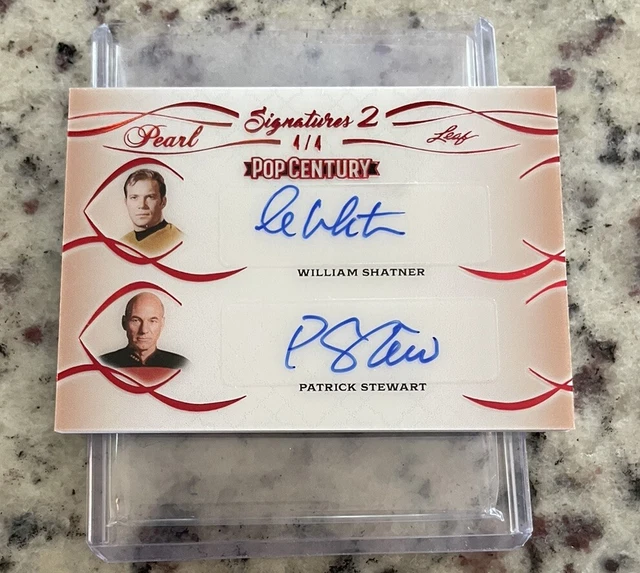 2024 LEAF POP Century WILLIAM SHATNER PATRICK STEWART Star Trek PEARL