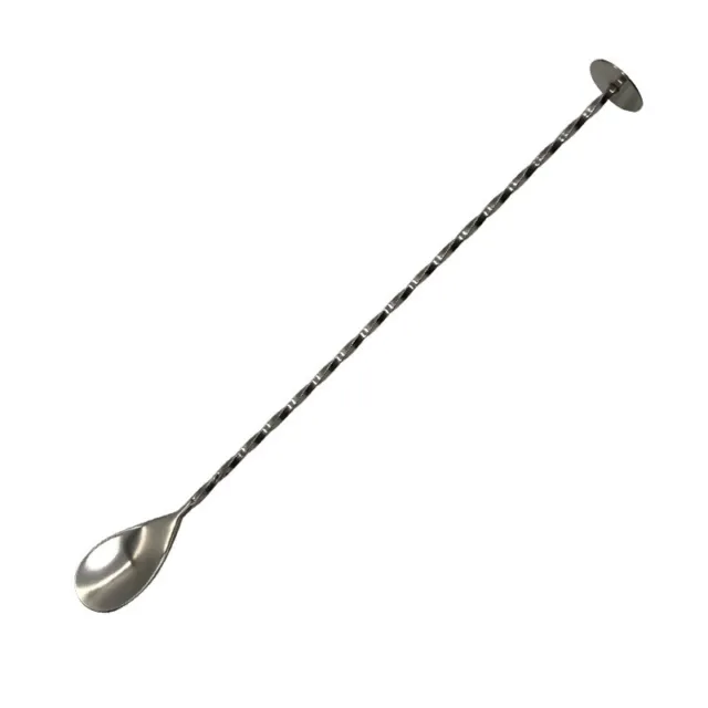 Stainless Steel Cocktail Drink Mixer Spoon Ladle Stirring Mixing Muddler Bar