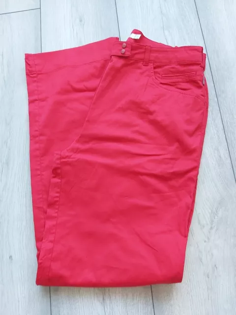 Ladies Red Ping Adjustable Golf Trousers Mint Condition SIZE 12