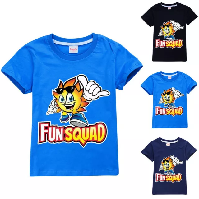 Kids Boys Girls Fun Squad Gaming T-Shirt Childrens Cool Fun Games Tee Top Blouse