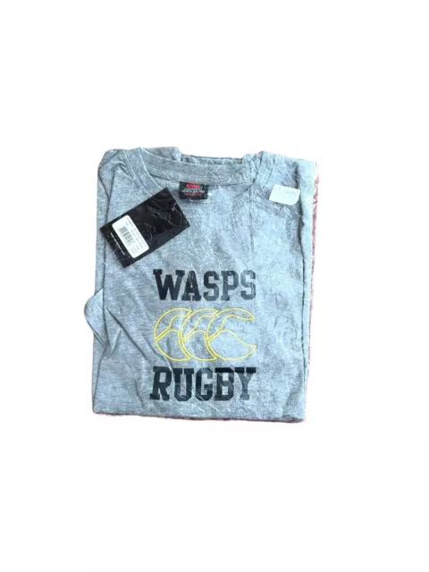 Official Canterbury Children's Wasps Rugby T-shirt tee