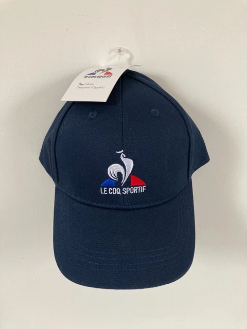 NWT 2024 France Olympics Le Coq Sportif Adjustable Strapback Hat Cap Cream Logo