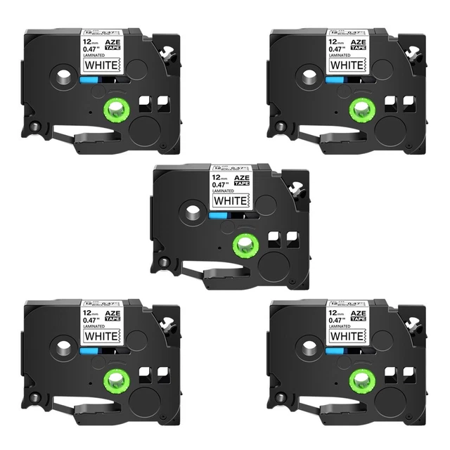 NEOUZA 5PK Compatible For Brother P-Touch Laminated Tze Tz Label Tape NEOUZA 5PK Compatible For Brother P-Touch Laminated Tze Tz Label Tape