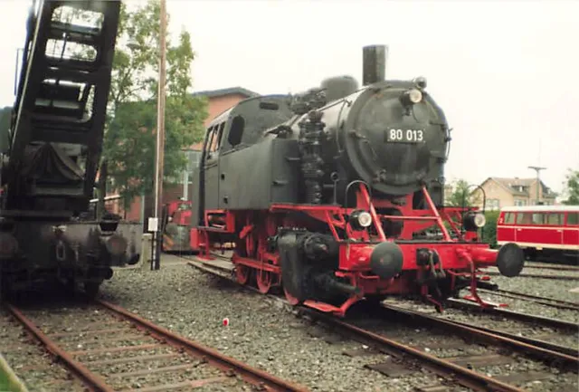 Foto BR 80 013 Dampflokomotive im DDM 09/1990 ca. 9x13cm V4082e