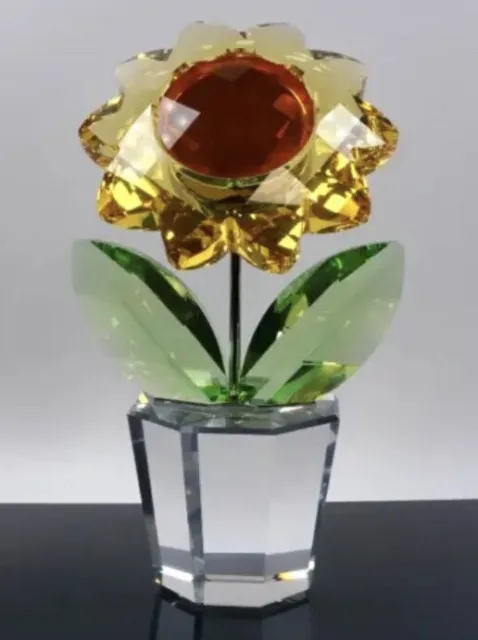 Wunderschöne Swarovski Sonnenblume, ca. 11 cm. im Top Zustand!