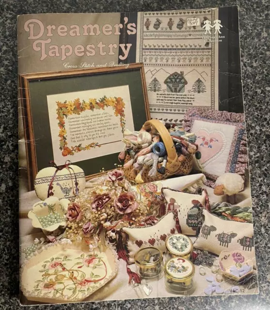 Dreamer's Tapestry Cross Stitch Book Vintage Vanessa-Ann Cottage Core