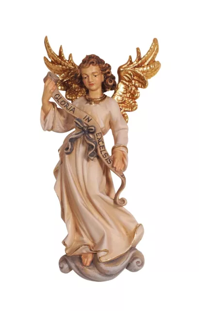 Personajes para Pesebre: Estatua Ángel Gloria en Madera para Colgar