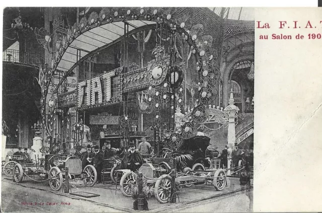 CPA Paris - 75 - salon automobile 1906 de Paris le stand Fiat - Automobiles