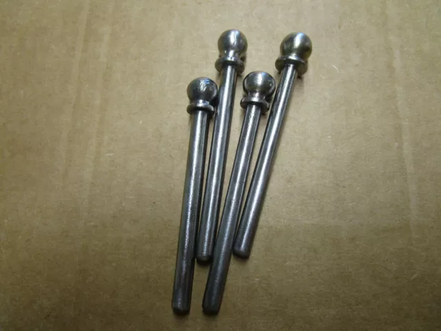 4 - Vintage Cannon Ball Top Finial Door Hinge Pins 3 3/4" by 3 1/8'' x 17/64"