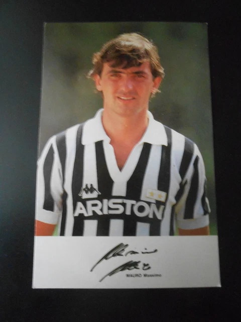 Photo Roberto Galia - Carte Postale Avec Autographe - Juventus - Collection Football