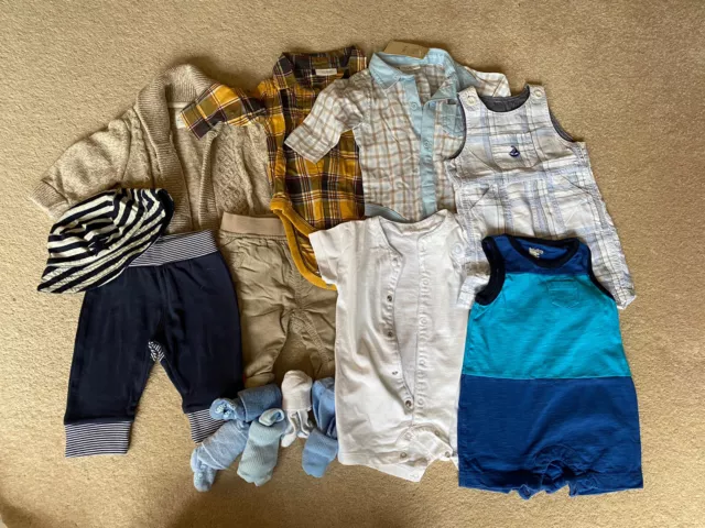 Bundle Of Baby Boy Clothes Age 0-3 Months Next Gap VGC