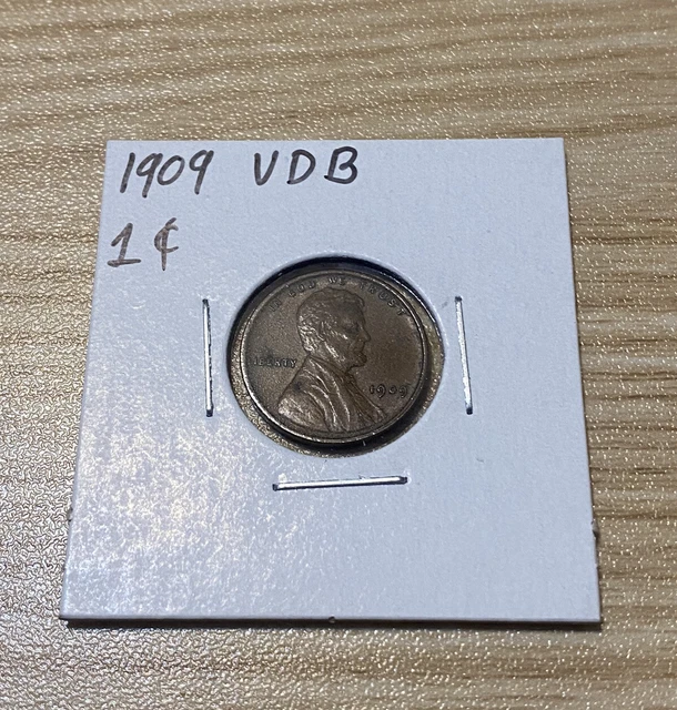 1909-VDB Lincoln Wheat Penny Cent 1C No Reserve Free Shipping