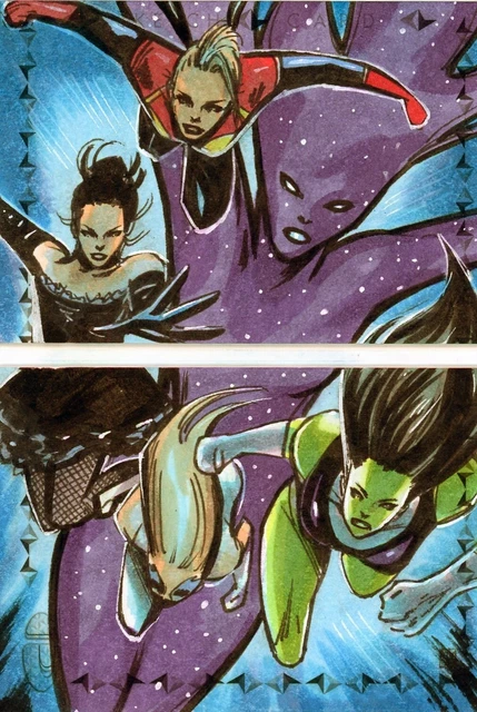 2019 UD Marvel Premier Booklet Sketch Melike Acar A Force She-Hulk 1/1 Nico JS
