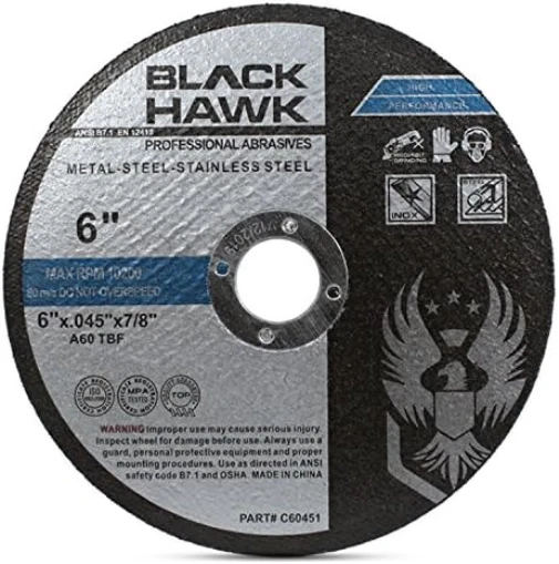 BHA Metal and Stainless Steel Thin Cut Off Wheels for Angle Grinders 6? x .0...