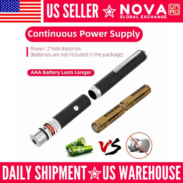 Red Laser Pointer 5mW High Power Pen Beam Light New USA 3